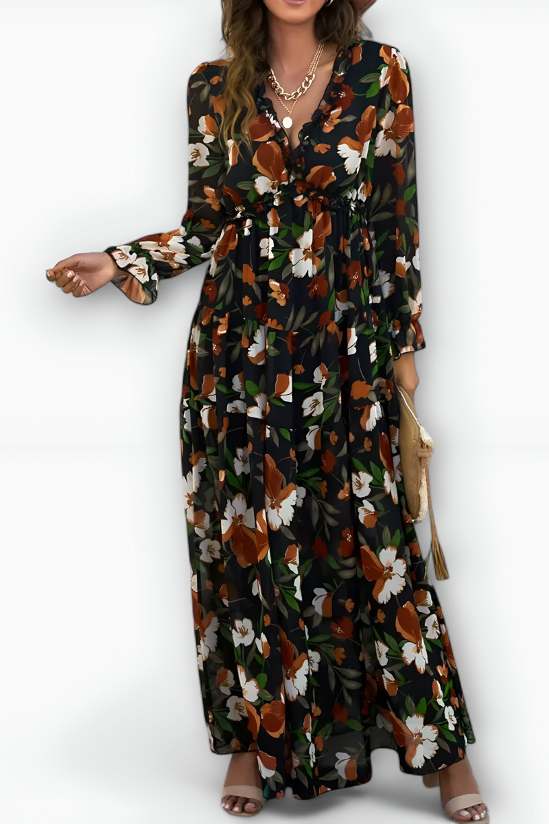 Marleen™ | Stijlvolle Bloemenjurk