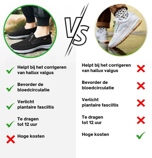 OrthoSport+™ | Herenschoenen met Orthopedisch Comfort voor Wandelen