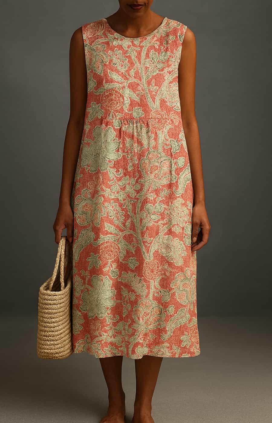 Aubrey - Stijlvolle casual midi jurk