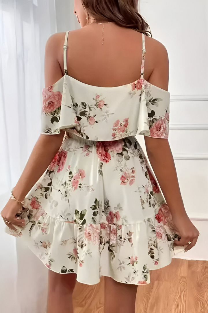Mila™ | Zomerse off-shoulder jurk met bloemenprint