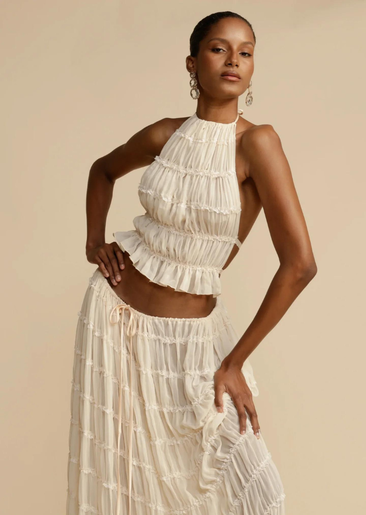 Flora™ | Elegante lange rok en top
