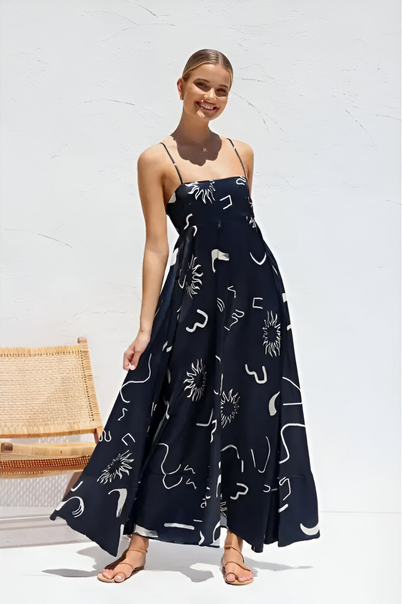 Tess™ | Zomerse Gestreepte Maxi Jurk