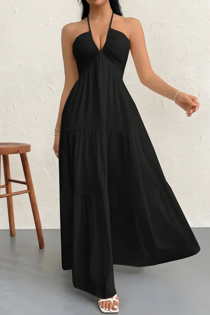 Isa™ | Maxi Jurk met Halternek