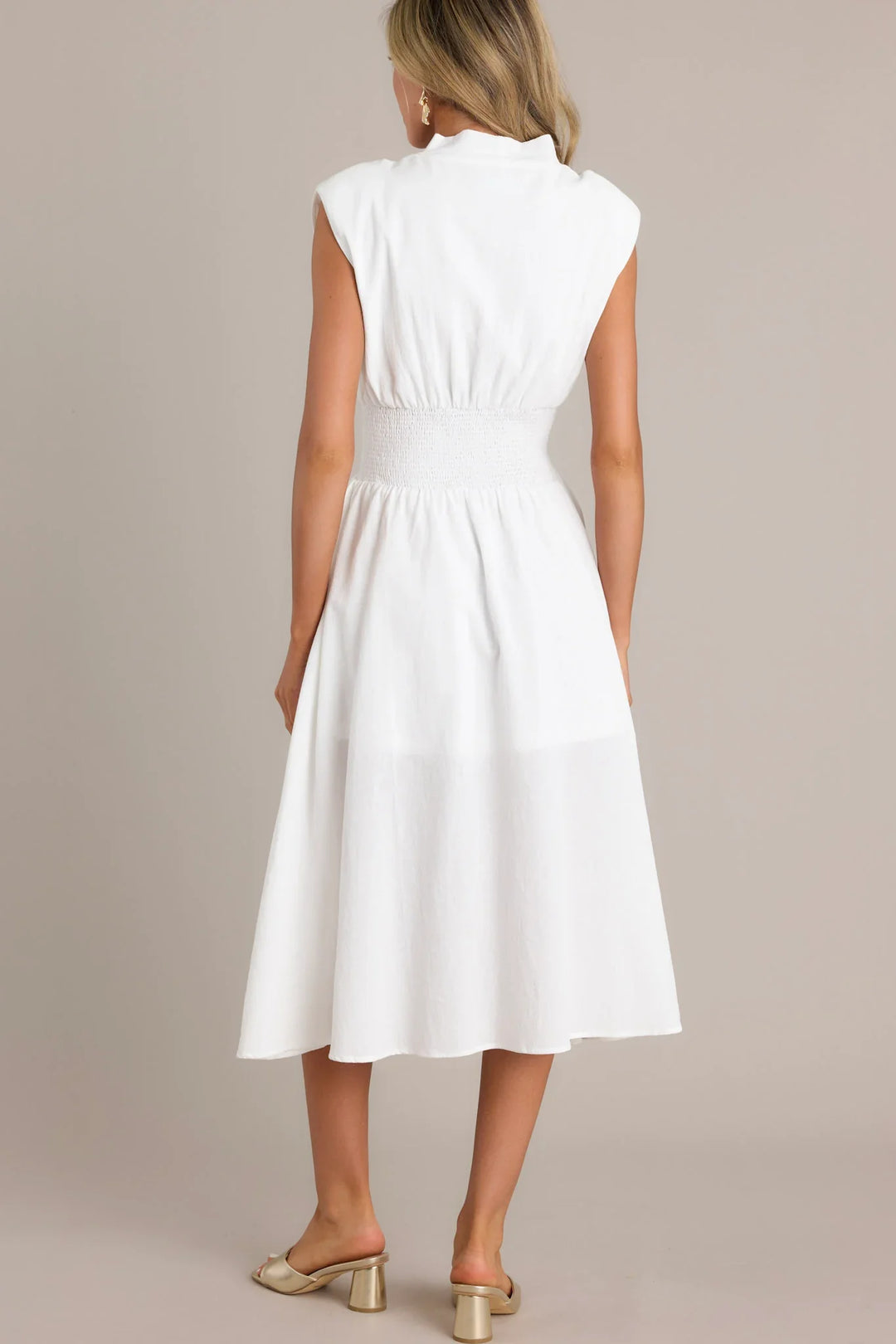 Lara™ | Elegante midi-jurk met ritssluiting en split