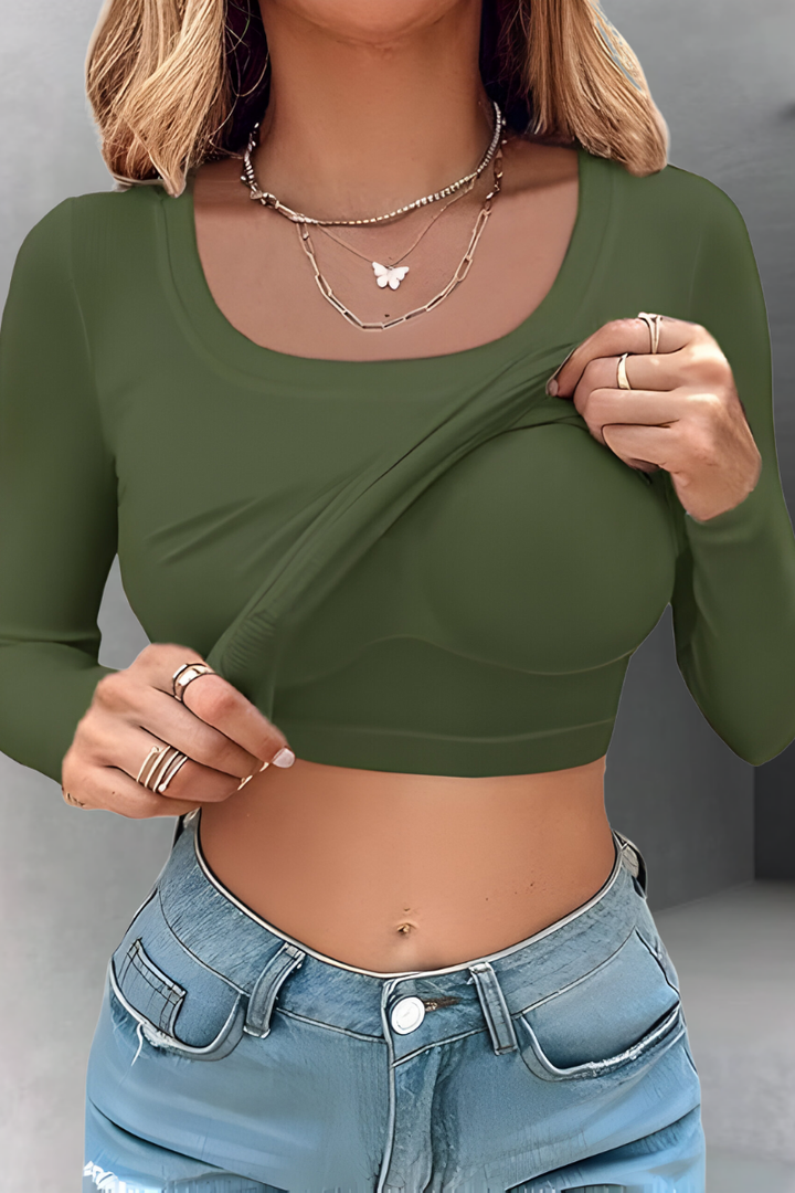 Yara™ | Rib Top met Ingebouwde BH & Stretch Fit