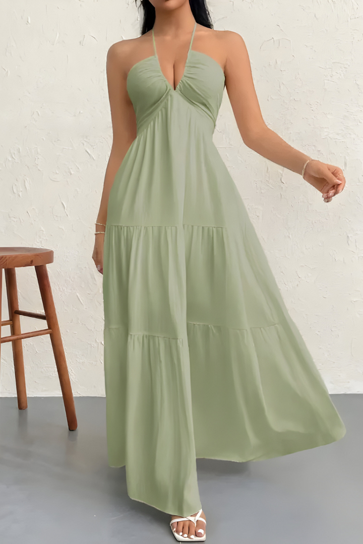 Isa™ | Maxi Jurk met Halternek