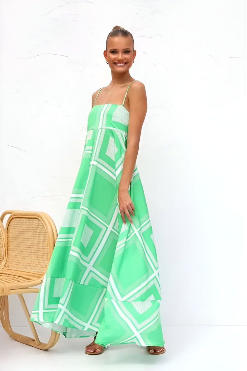 Tess™ | Zomerse Gestreepte Maxi Jurk