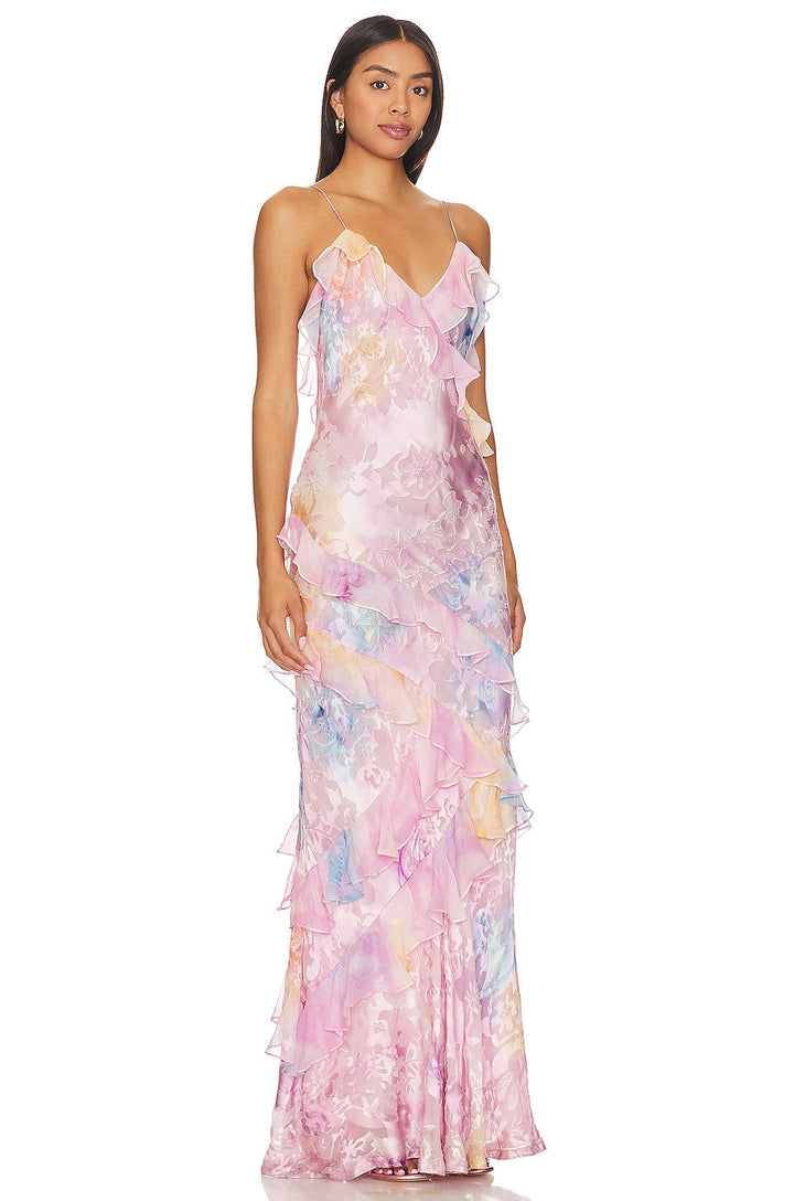 Annabel™ | Elegante Bloemen Maxi-jurk