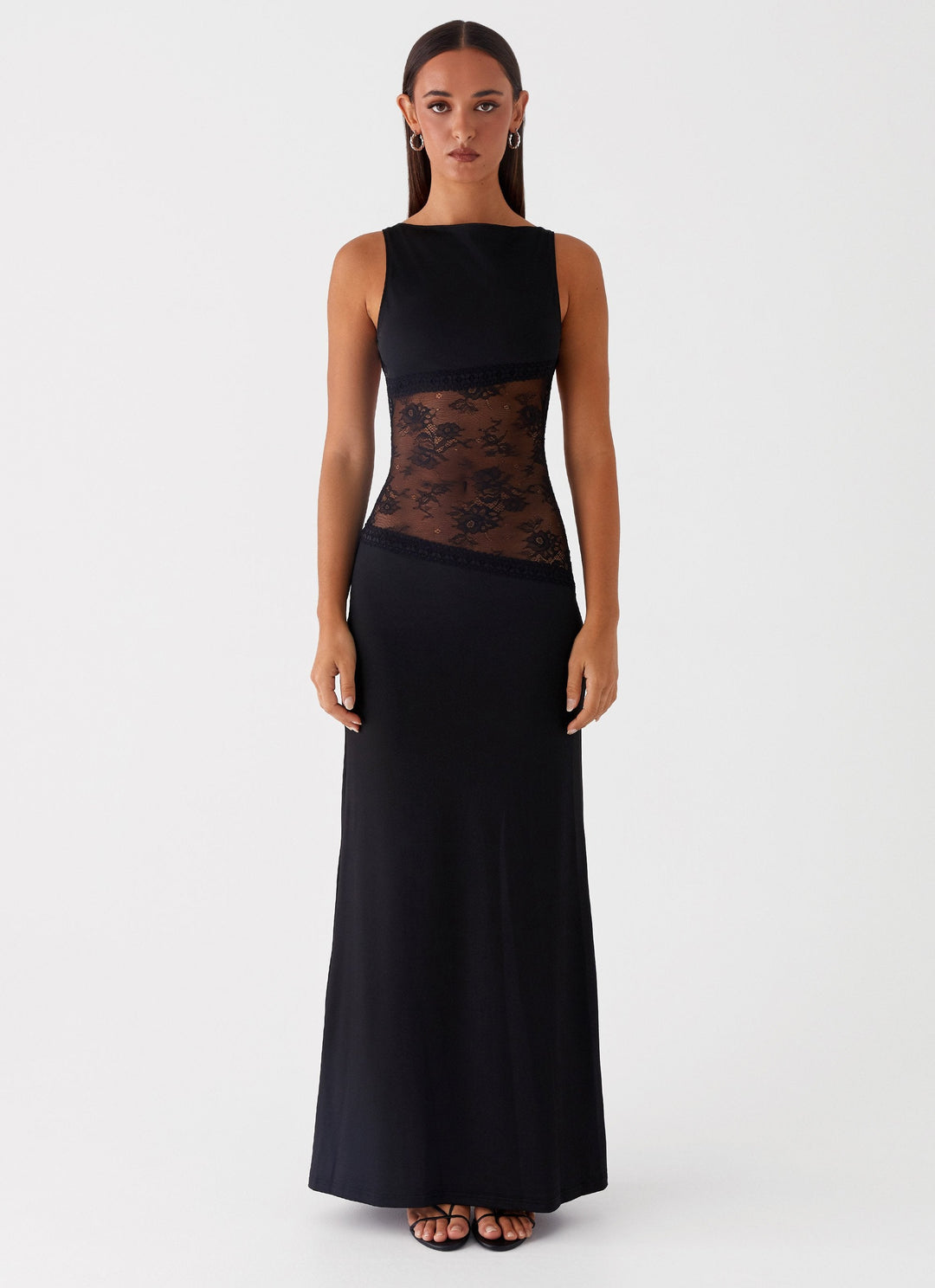 Kalina™ | Maxi Jurk met Elegante Mesh Details