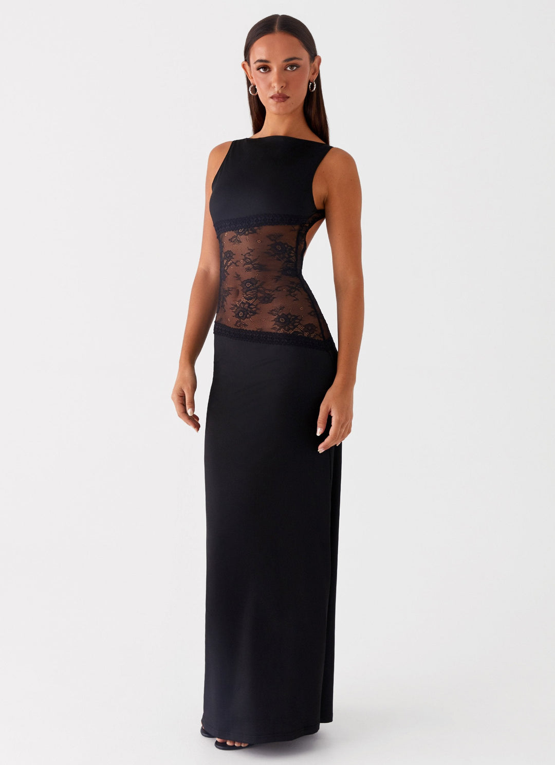 Kalina™ | Maxi Jurk met Elegante Mesh Details