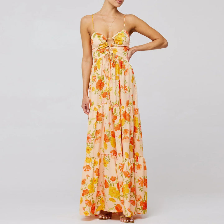 Liva™ | Maxi Jurk met Bloemenprint