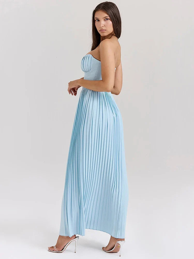 Lieve™ | Strapless Geplooide Jurk