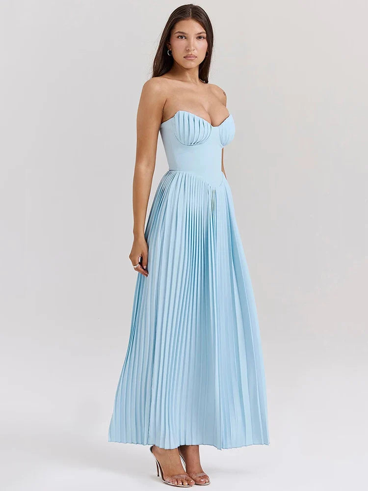 Lieve™ | Strapless Geplooide Jurk