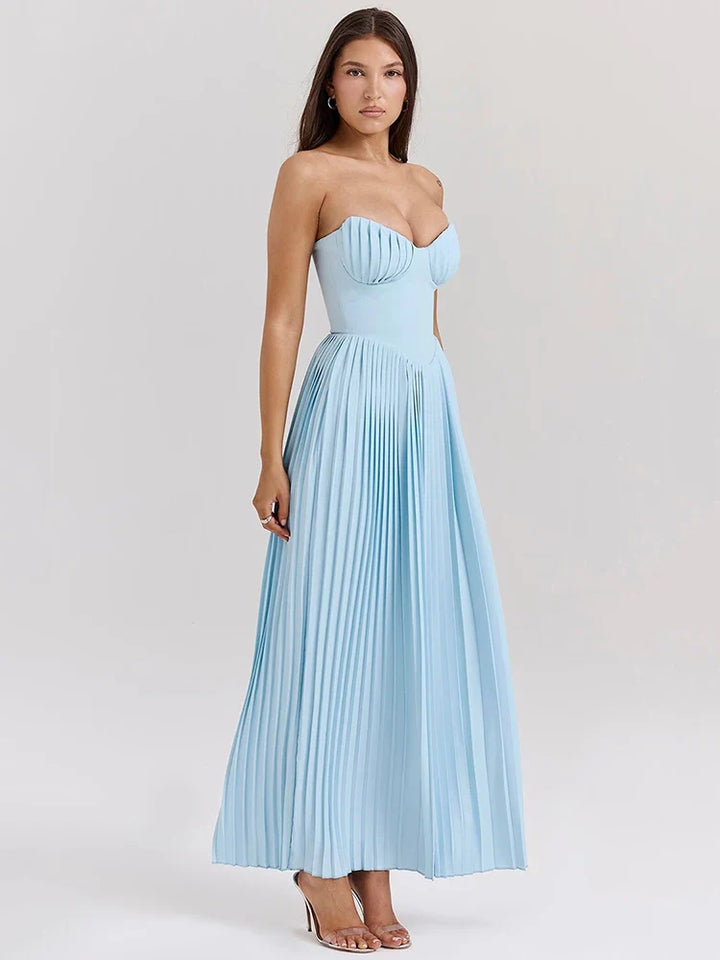 Lieve™ | Strapless Geplooide Jurk