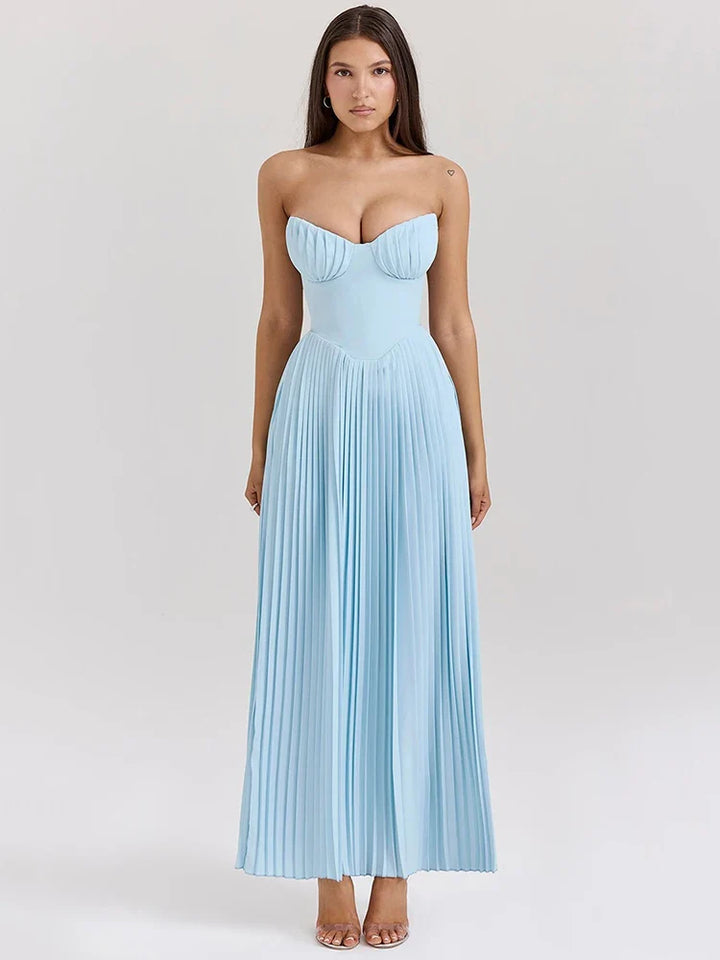 Lieve™ | Strapless Geplooide Jurk