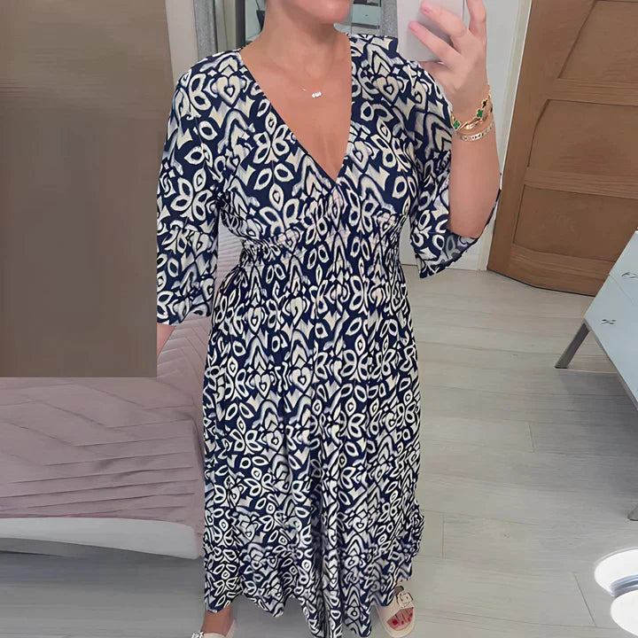 Myrthe™ | Boho Chic V-hals Jurk