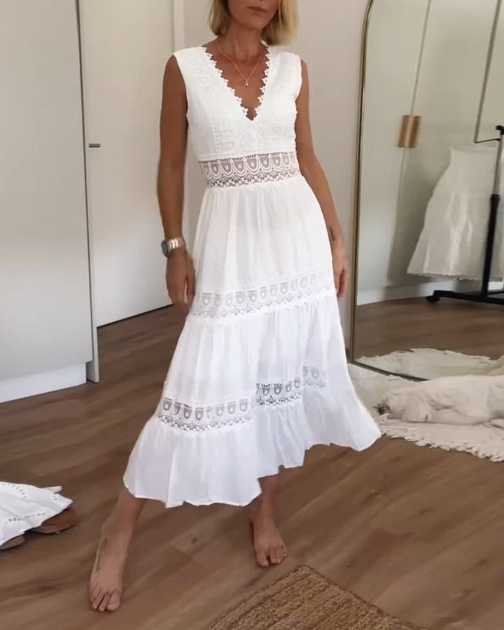 Ninfea | Mouwloze jurk in Boho stijl