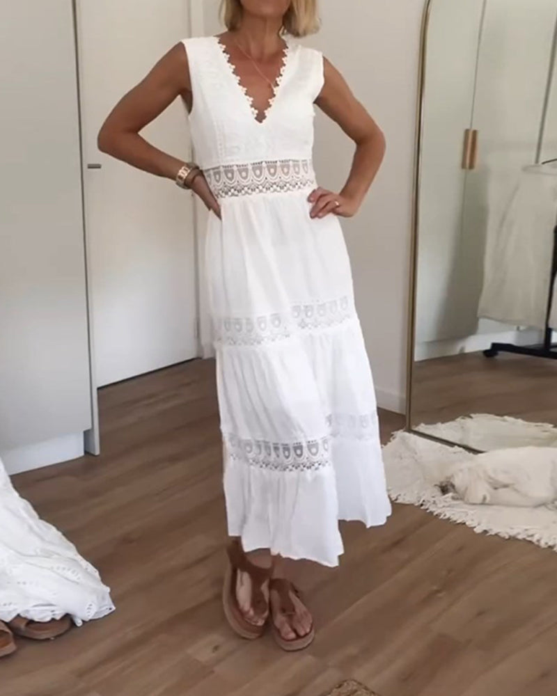 Ninfea | Mouwloze jurk in Boho stijl