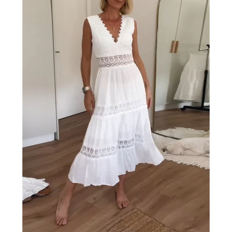 Ninfea | Mouwloze jurk in Boho stijl