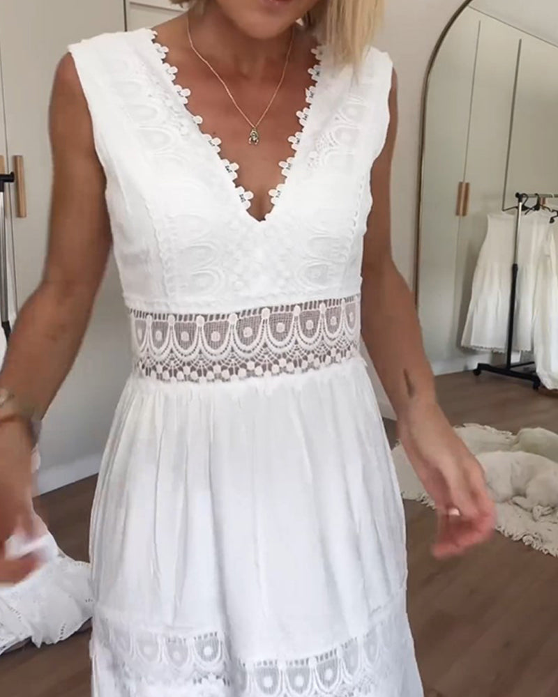 Ninfea | Mouwloze jurk in Boho stijl
