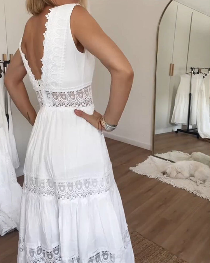 Ninfea | Mouwloze jurk in Boho stijl
