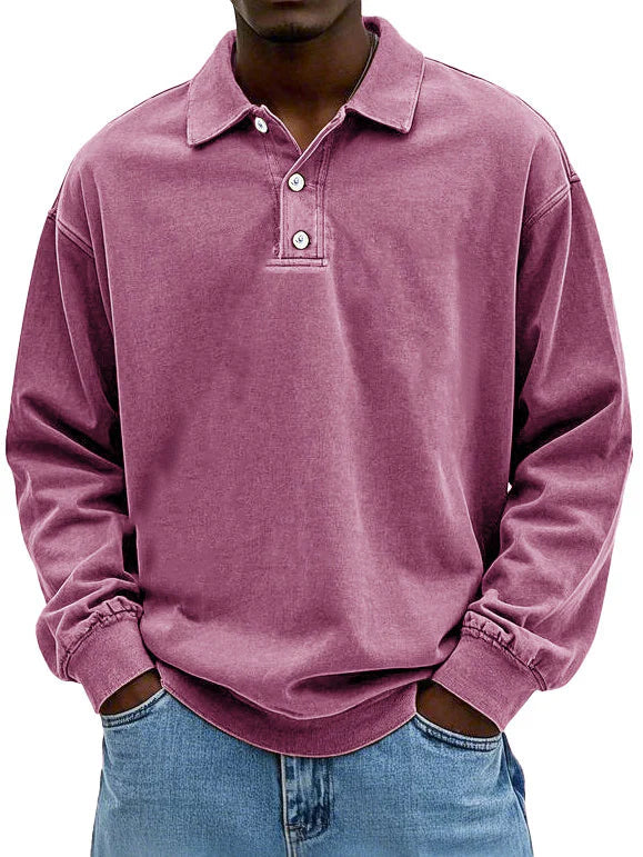 Pieter™ | Stijlvolle Poloshirt met Lange Mouwen