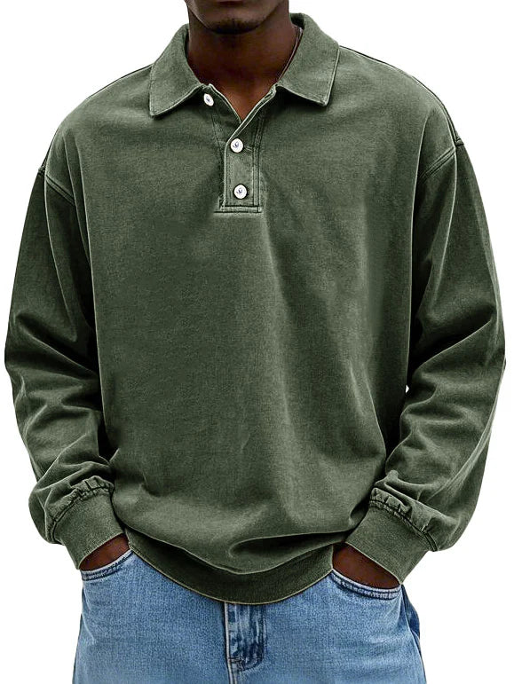 Pieter™ | Stijlvolle Poloshirt met Lange Mouwen
